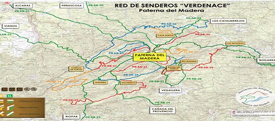 Red de senderos Verdenace